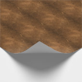 Oud bruin leer: getextureerde achtergrond cadeaupapier (Hoek)