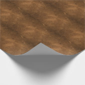 Oud bruin leer: getextureerde achtergrond cadeaupapier (Hoek)
