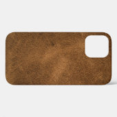 Oud bruin leer: getextureerde achtergrond Case-Mate iPhone case (Achterkant (horizontaal))