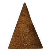 Oud bruin leer: getextureerde achtergrond feesthoedjes (Rechts)