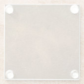 Oud bruin leer: getextureerde achtergrond glazen onderzetter (Achterkant)