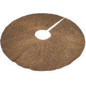 Oud bruin leer: getextureerde achtergrond kerstboom rok (Gekanteld)