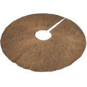 Oud bruin leer: getextureerde achtergrond kerstboom rok (Gekanteld)