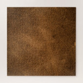 Oud bruin leer: getextureerde achtergrond legpuzzel (Horizontaal)