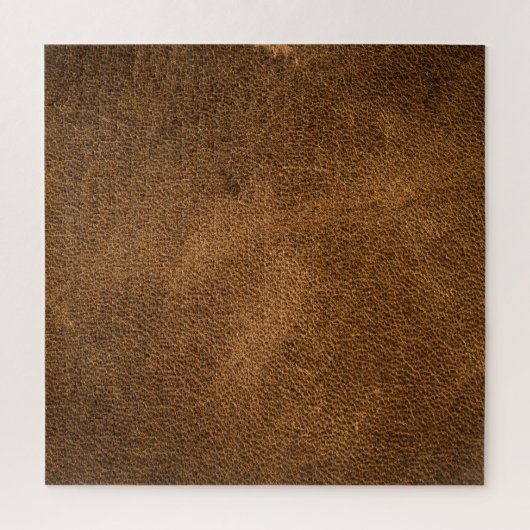 Oud bruin leer: getextureerde achtergrond legpuzzel (Verticaal)