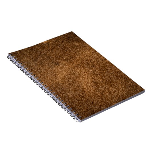 Oud bruin leer: getextureerde achtergrond notitieboek (Rechterzijde)