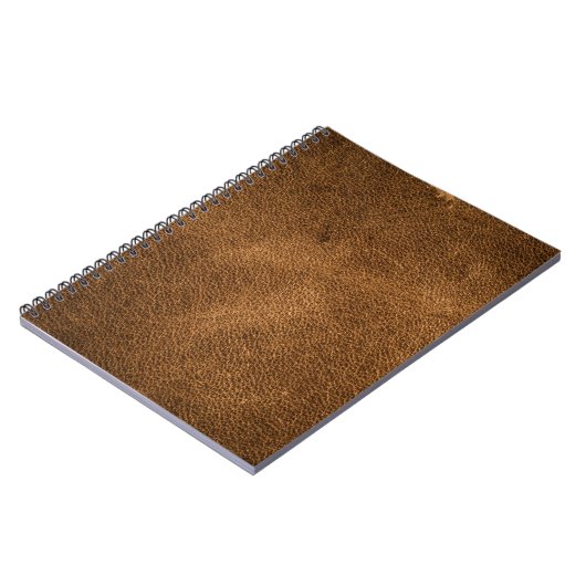 Oud bruin leer: getextureerde achtergrond notitieboek (Linkerzijde)