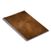 Oud bruin leer: getextureerde achtergrond notitieboek (Rechterzijde)