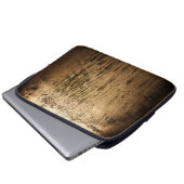 Oud bruin raam 's nachts laptop sleeve (Voorkant onderkant)