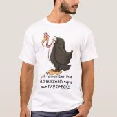 Oud Buzzard Boss grappig t-shirt (Voorkant)