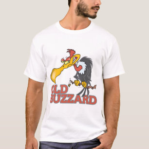 oud buzzard grappig tekenfilm t-shirt