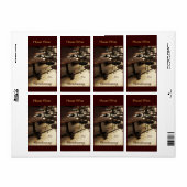 Oud café huis wijn fles label (Full Sheet)