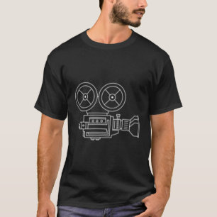 Oud Camera Filmregisseur Schermschrijver Filmmaker T-shirt