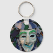 Oud carnavalmasker sleutelhanger (Voorkant)