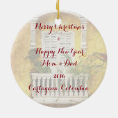 Oud Cartagena Kerstversiering Keramisch Ornament (Achterkant)