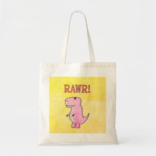 oud Cartoon T-Rex voor de schildklier Tote Bag (Voorkant)
