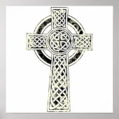 Oud Celtic Cross Poster (Voorkant)