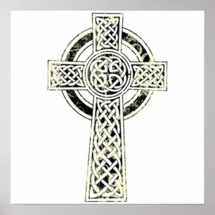 Oud Celtic Cross Poster