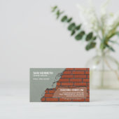 Oud cementeren Nieuwe Red Brick-wandconstructie Visitekaartje (Staand voorkant)