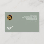 Oud cementeren Nieuwe Red Brick-wandconstructie Visitekaartje (Achterkant)