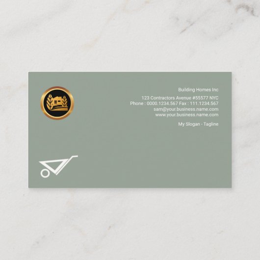 Oud cementeren Nieuwe Red Brick-wandconstructie Visitekaartje (Achterkant)