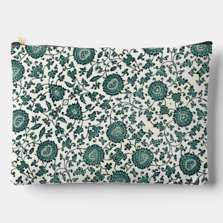 Oud Chinees bloempatroon in turquoise en wit Etui