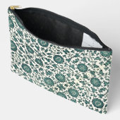Oud Chinees bloempatroon in turquoise en wit Etui (Open)