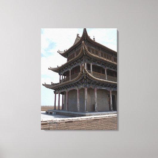 Oud Chinees gebouw Canvas Afdruk (Voorkant)
