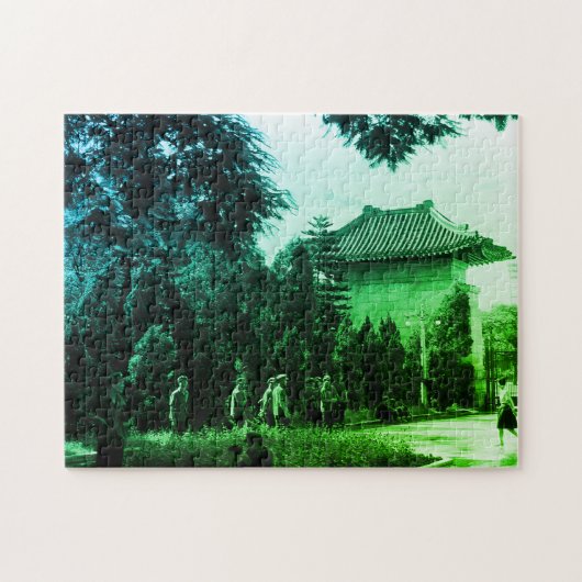 Oud Chinees Kanton martelarenpark Legpuzzel (Horizontaal)