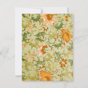 Oud Chinees Sieraad Jones Bloemen Briefkaart