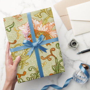 Oud Chinees Sieraad Jones Bloemen Cadeaupapier