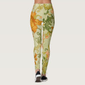 Oud Chinees Sieraad Jones Bloemen Leggings (Achterkant)