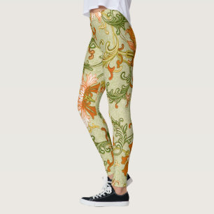 Oud Chinees Sieraad Jones Bloemen Leggings