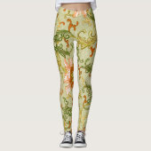 Oud Chinees Sieraad Jones Bloemen Leggings (Voorkant)