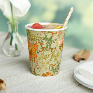 Oud Chinees Sieraad Jones Bloemen Papieren Bekers