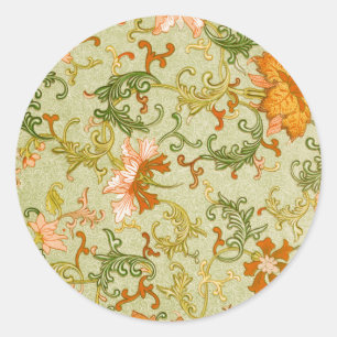 Oud Chinees Sieraad Jones Bloemen Ronde Sticker
