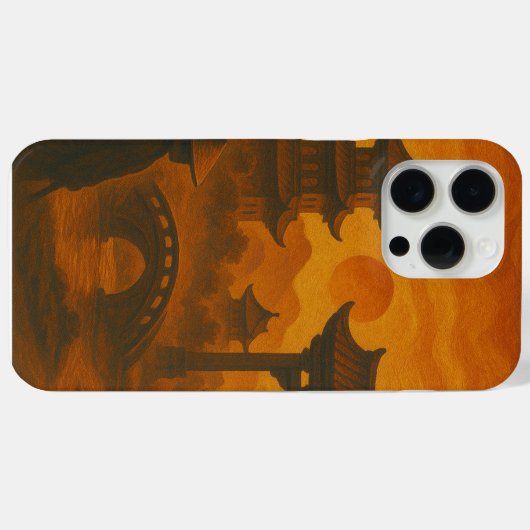 Oud Chinees Telefoon Hoesje (Achterkant (horizontaal))