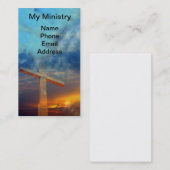 Oud Christelijk kruis tegen een mooie hemel Visitekaartje (Voorkant / Achterkant)