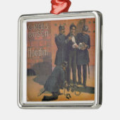 Oud circusposter - Houdini en het circus Metalen Ornament (Links)