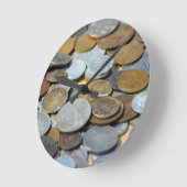 Oud-Coins1299 het OUDE BRONS van het METAAL van Ronde Klok (Hoek)