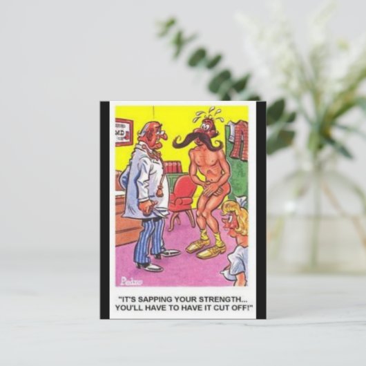 Oud Comic Briefkaart - (Staand voorkant)