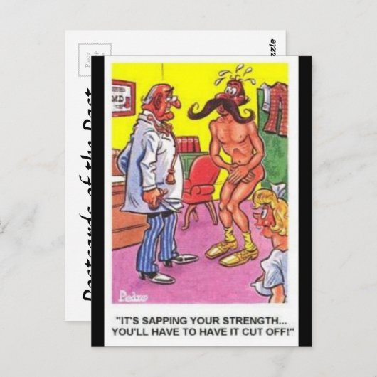 Oud Comic Briefkaart - (Voorkant / Achterkant)