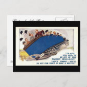 Oud Comic Briefkaart - Char-a-banc (Voorkant / Achterkant)