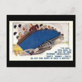 Oud Comic Briefkaart - Char-a-banc (Voorkant)