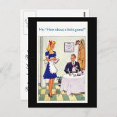 Oud Comic-Briefkaart - een klein spelletje Briefkaart (Voorkant / Achterkant)