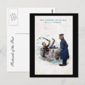 Oud Comic Briefkaart - U-Boats (Voorkant / Achterkant)