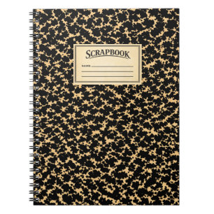 Oud compositieboek scrapboek notitieboek