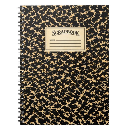 Oud compositieboek scrapboek notitieboek (Voorkant)