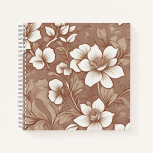 Oud Cottage Bloemmotief Notitieboek