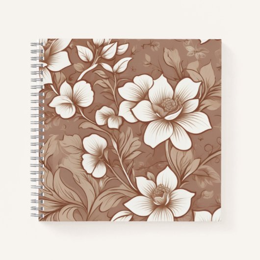 Oud Cottage Bloemmotief Notitieboek (Voorkant)